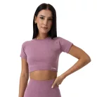 FLO női Crop Top Violet - XL - lila - GymBeam