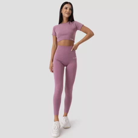 FLO női Crop Top Violet - XL - lila - GymBeam