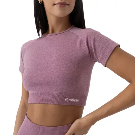FLO női Crop Top Violet - XL - lila - GymBeam