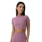 FLO női Crop Top Violet - XL - lila - GymBeam