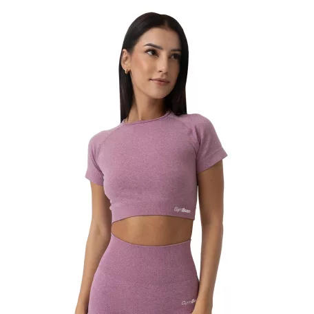 FLO női Crop Top Violet - XL - lila - GymBeam