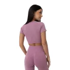 FLO női Crop Top Violet - XL - lila - GymBeam