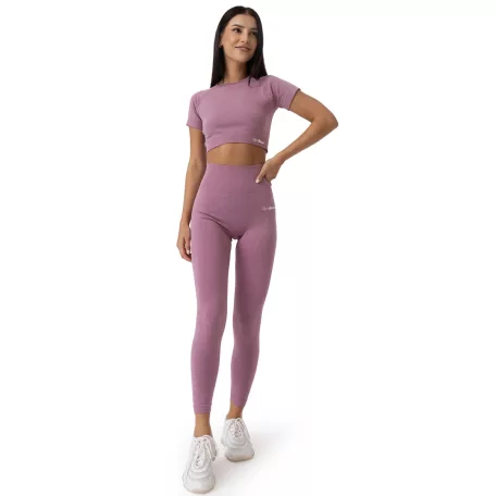 FLO női Crop Top Violet - XL - lila - GymBeam