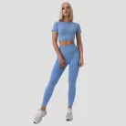 FLO női Crop Top Blue - XL - kék - GymBeam