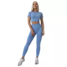 FLO női Crop Top Blue - XL - kék - GymBeam
