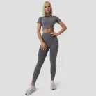 FLO női Crop Top Grey - XL - szürke - GymBeam