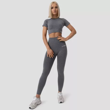 FLO női Crop Top Grey - XL - szürke - GymBeam
