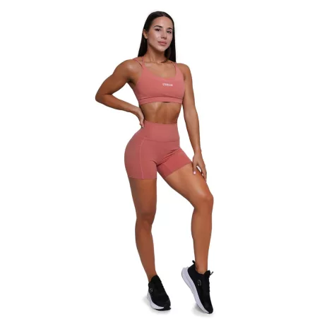 FIT női rövidnadrág Salmon - M - rózsaszín - GymBeam