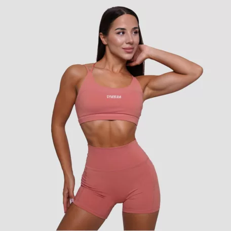 FIT női rövidnadrág Salmon - L - rózsaszín - GymBeam