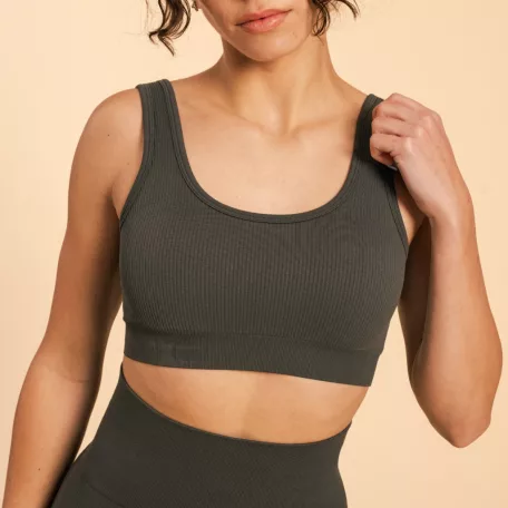 Hyper sportmelltartó Bralette Shadow - XS - szürke - BeastPink - GymBeam