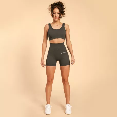 Hyper sportmelltartó Bralette Shadow - XS - szürke - BeastPink - GymBeam