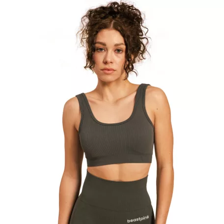 Hyper sportmelltartó Bralette Shadow - XS - szürke - BeastPink - GymBeam