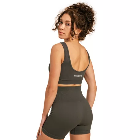 Hyper sportmelltartó Bralette Shadow - XS - szürke - BeastPink - GymBeam