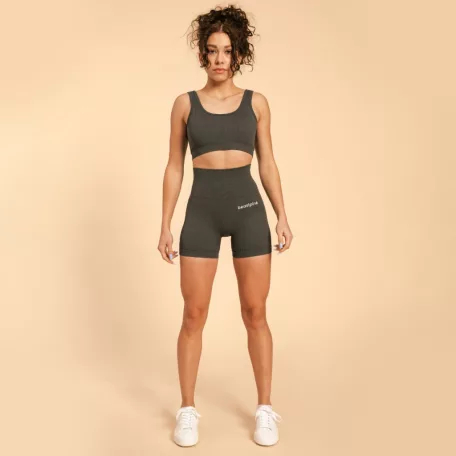 Hyper sportmelltartó Bralette Shadow - M - szürke - BeastPink - GymBeam