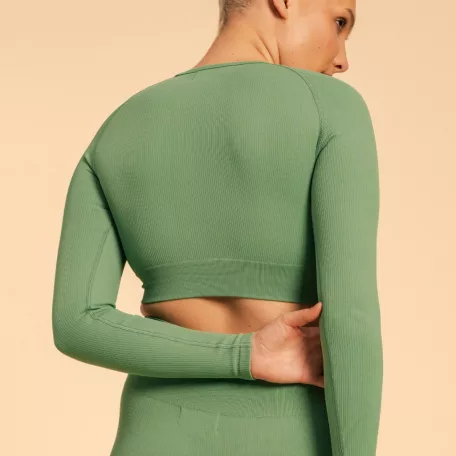 Hyper Crop Top Olivine - XS - zöld - BeastPink - GymBeam