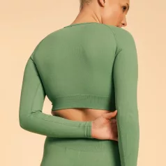 Hyper Crop Top Olivine - XL - zöld - BeastPink - GymBeam