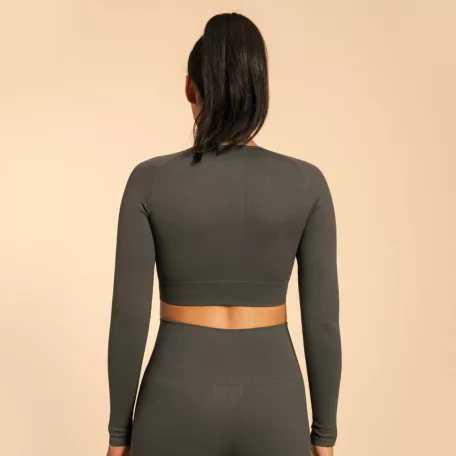 Hyper Crop Top Shadow - S - szürke - BeastPink - GymBeam