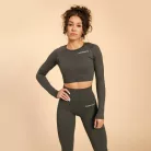 Hyper Crop Top Shadow - M - szürke - BeastPink - GymBeam
