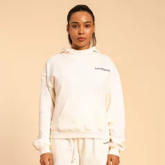  Serenity női kapucnis pulóver Ivory - XS - krém - BeastPink - GymBeam