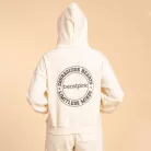 Serenity női kapucnis pulóver Ivory - S - krém - BeastPink - GymBeam