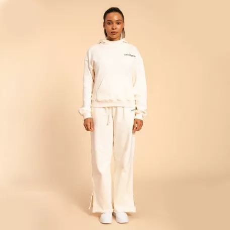 Serenity női kapucnis pulóver Ivory - XL - krém - BeastPink - GymBeam