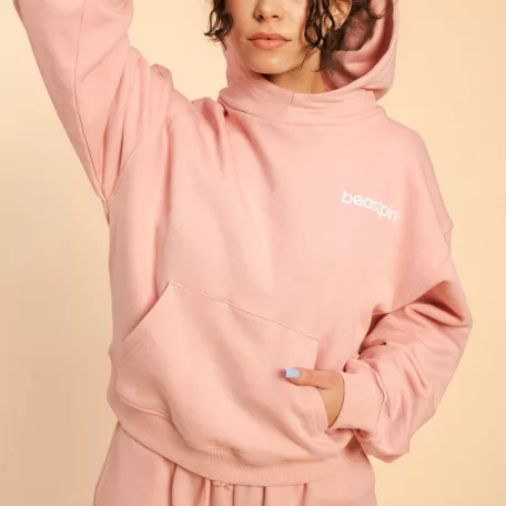 Serenity női kapucnis pulóver Pink - XL - rózsaszín - BeastPink - GymBeam