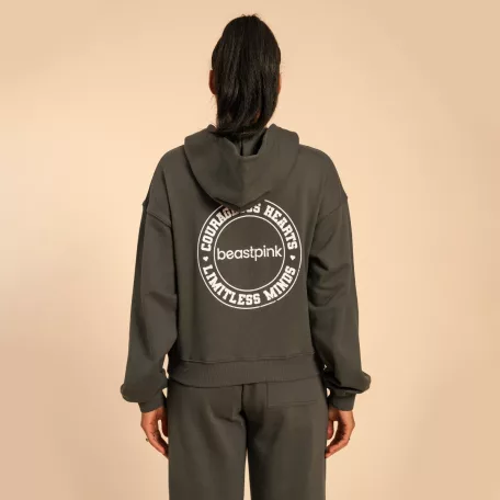 Serenity női kapucnis pulóver Shadow - XS - szürke - BeastPink - GymBeam