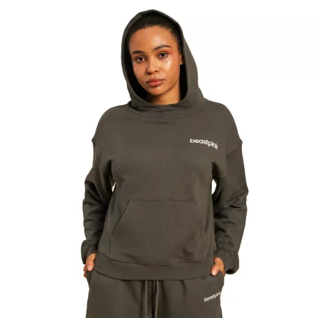 Serenity női kapucnis pulóver Shadow - XS - szürke - BeastPink - GymBeam