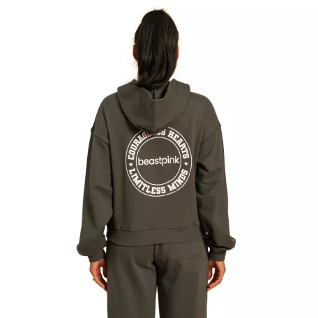 Serenity női kapucnis pulóver Shadow - S - szürke - BeastPink - GymBeam