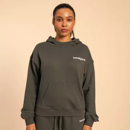 Serenity női kapucnis pulóver Shadow - L - szürke - BeastPink - GymBeam
