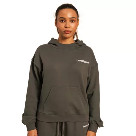 Serenity női kapucnis pulóver Shadow - L - szürke - BeastPink - GymBeam