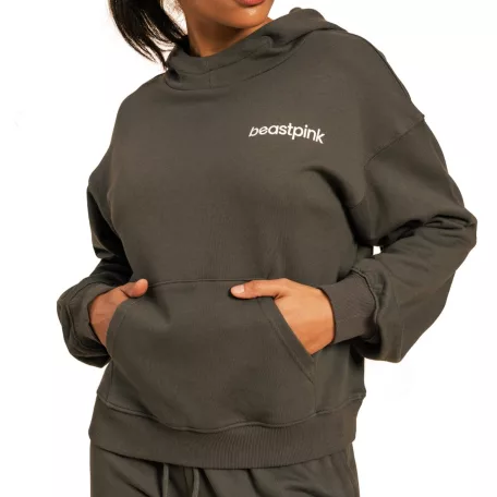 Serenity női kapucnis pulóver Shadow - XL - szürke - BeastPink - GymBeam