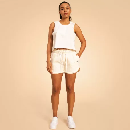 Serenity női rövidnadrág Ivory - XL - krém - BeastPink - GymBeam