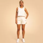 Serenity női rövidnadrág Ivory - XXL - krém - BeastPink - GymBeam