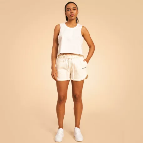 Serenity női rövidnadrág Ivory - XXL - krém - BeastPink - GymBeam