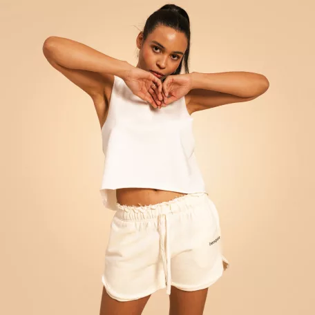 Serenity női rövidnadrág Ivory - XXL - krém - BeastPink - GymBeam