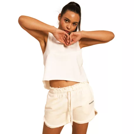 Serenity női rövidnadrág Ivory - XXL - krém - BeastPink - GymBeam