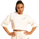Cropped Serenity női póló Ivory - XS - krém - BeastPink - GymBeam