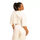 Cropped Serenity női póló Ivory - XS - krém - BeastPink - GymBeam