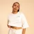 Cropped Serenity női póló Ivory - XL - krém - BeastPink - GymBeam