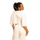 Cropped Serenity női póló Ivory - XL - krém - BeastPink - GymBeam