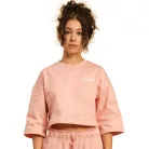 Cropped Serenity női póló Pink - M - rózsaszín - BeastPink - GymBeam