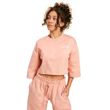 Cropped Serenity női póló Pink - M - rózsaszín - BeastPink - GymBeam