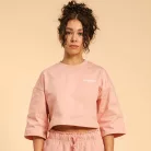 Cropped Serenity női póló Pink - L - rózsaszín - BeastPink - GymBeam