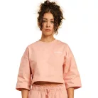 Cropped Serenity női póló Pink - L - rózsaszín - BeastPink - GymBeam