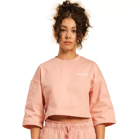 Cropped Serenity női póló Pink - XL - rózsaszín - BeastPink - GymBeam