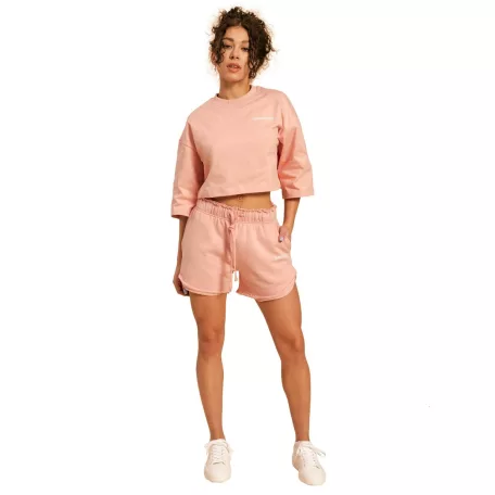 Cropped Serenity női póló Pink - XL - rózsaszín - BeastPink - GymBeam