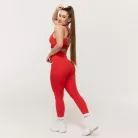 Limitless magas derekú női leggings Hot Red - M - piros - GymBeam
