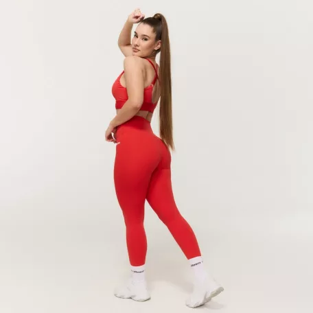 Limitless magas derekú női leggings Hot Red - M - piros - GymBeam