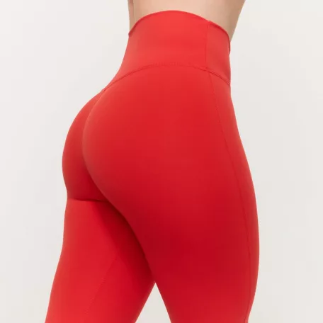 Limitless magas derekú női leggings Hot Red - M - piros - GymBeam